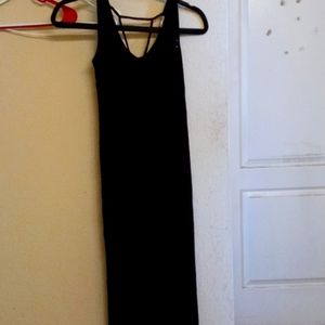 Black long summer dress